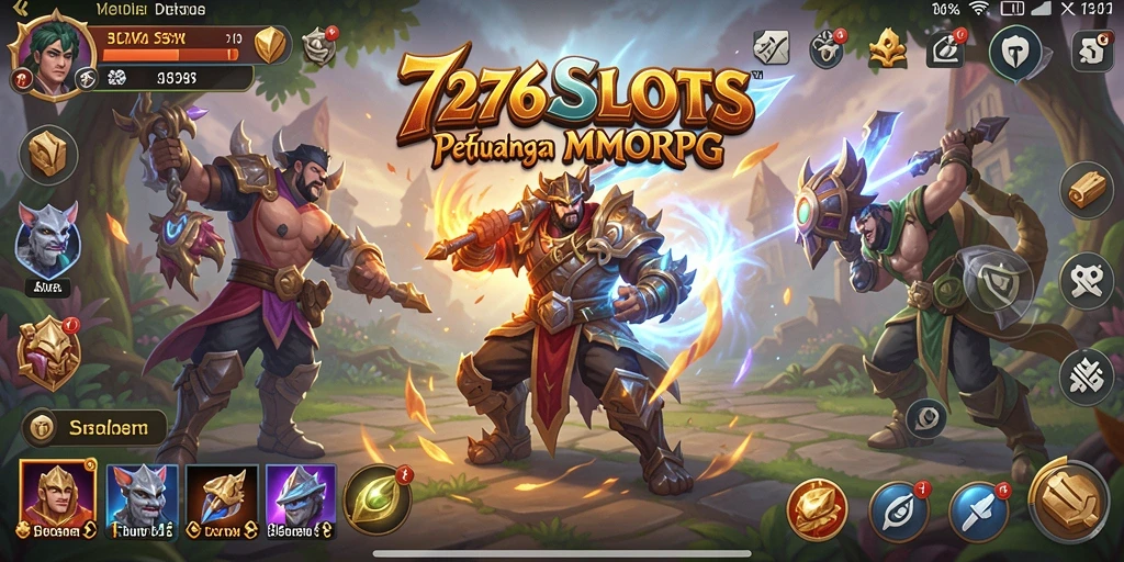 Tampilan gameplay seru di 7276SLOTS dengan interaksi MMORPG yang mendebarkan.