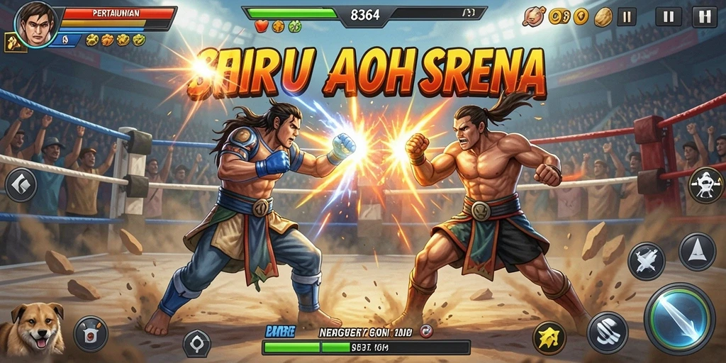 Gameplay <strong>8364</strong> yang intens dan seru dalam pertarungan Fighting.