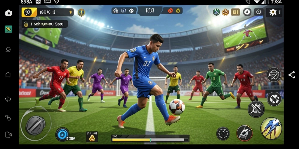 Gameplay seru dalam 898A dengan aksi olahraga yang menegangkan.