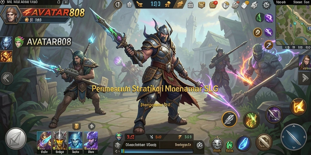 Screenshot menunjukkan aksi strategis dalam AVATAR808 dengan grafis yang memukau.