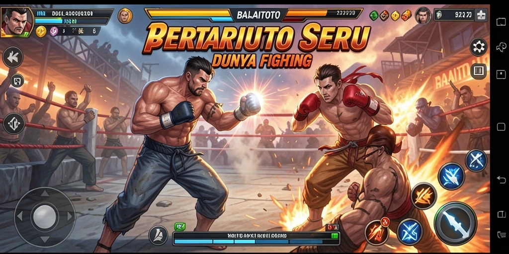 Screenshot gameplay BALAITOTO dengan aksi pertarungan yang mendebarkan.