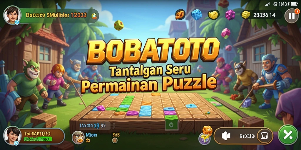 Gameplay BOBATOTO yang seru dan menantang dengan berbagai puzzle.