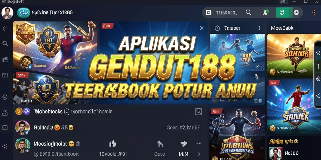 Tampilan antarmuka aplikasi GENDUT188 yang modern dan mudah digunakan.