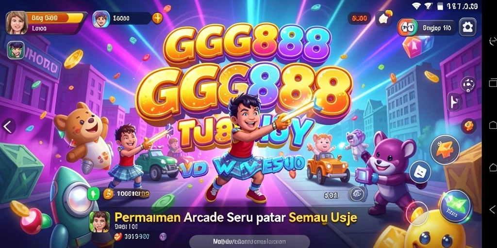Screenshot menampilkan gameplay seru dari GGG888 di kategori Arcade.