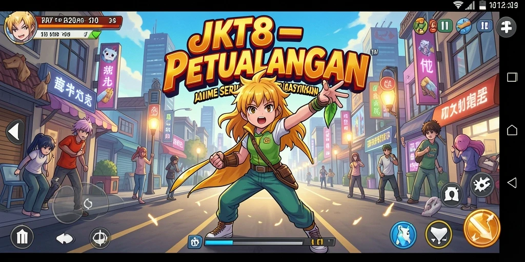 Menampilkan gameplay seru di dunia Anime yang menawan.