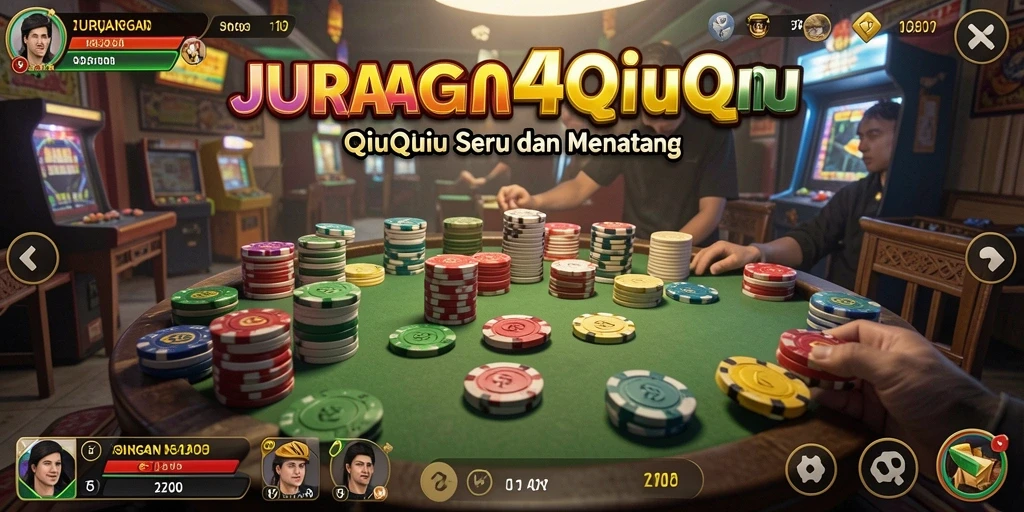 Tampilan gameplay QiuQiu yang seru di JURAGAN4D.