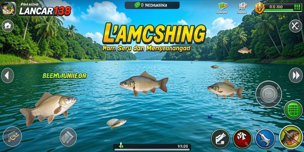 Tampilan gameplay memancing yang seru di LANCAR138.