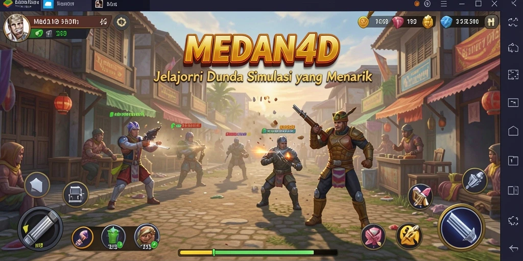 Tampilan menarik dari gameplay MEDAN4D yang menampilkan elemen simulasi.