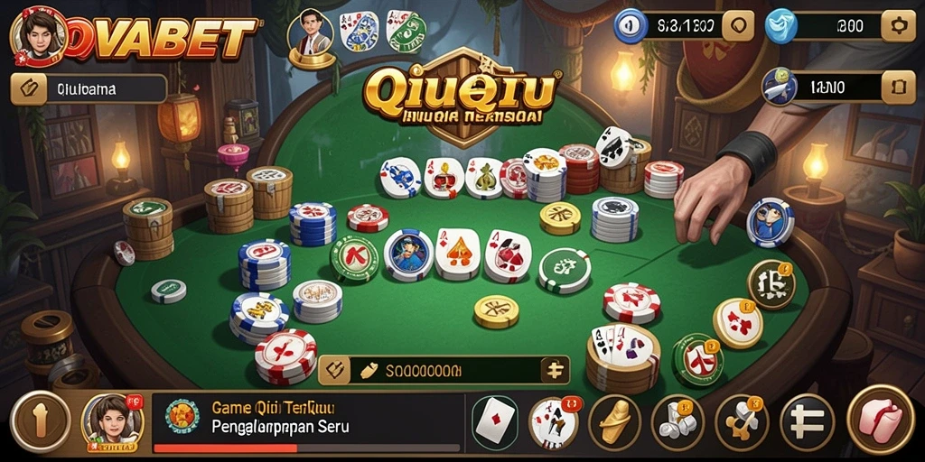 Screenshot gameplay QiuQiu yang menarik dan mendebarkan.