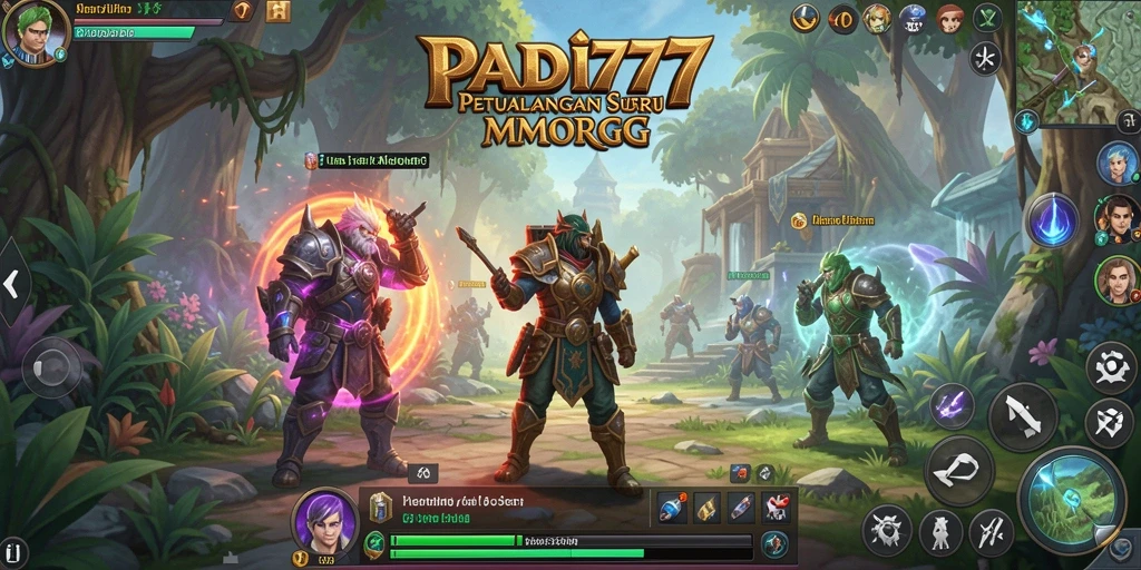 Screenshot gameplay PADI777 dengan aksi seru di dalam MMORPG.