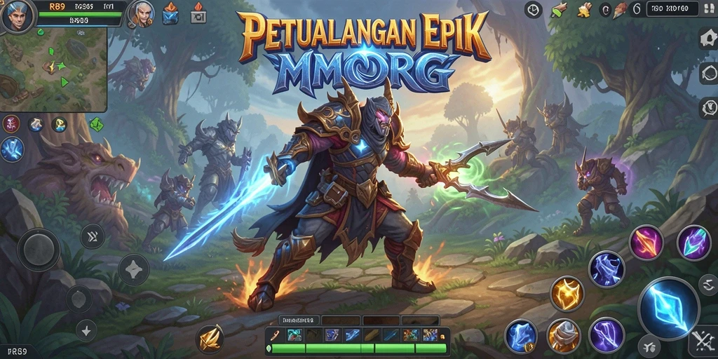 Tampilan gameplay seru dalam petualangan MMORPG RR89.