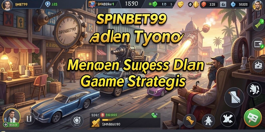 Tampilan menarik gameplay SPINBET99 dengan dunia bisnis yang dinamis.
