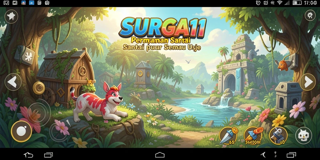 Tampilan gameplay SURGA11 yang menyenangkan dan penuh warna.