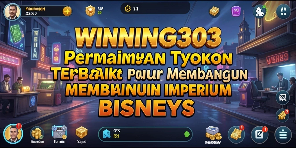 Tampilan gameplay WINNING303 yang menarik dalam membangun bisnis Tycoon.
